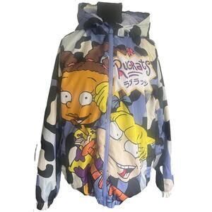 Members Only x Nickelodeon Rugrats Purple Camo Windbreaker Jacket